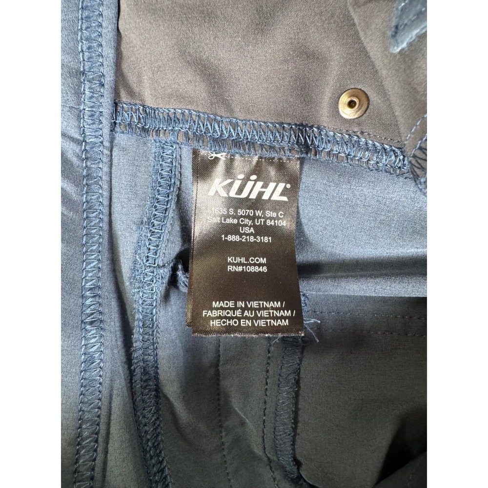 Kuhl Splash Roll Up Cargo Pants Womens 4 Reg Blue Gray Hiking Outdoor RN108846 - Picture 7 of 10